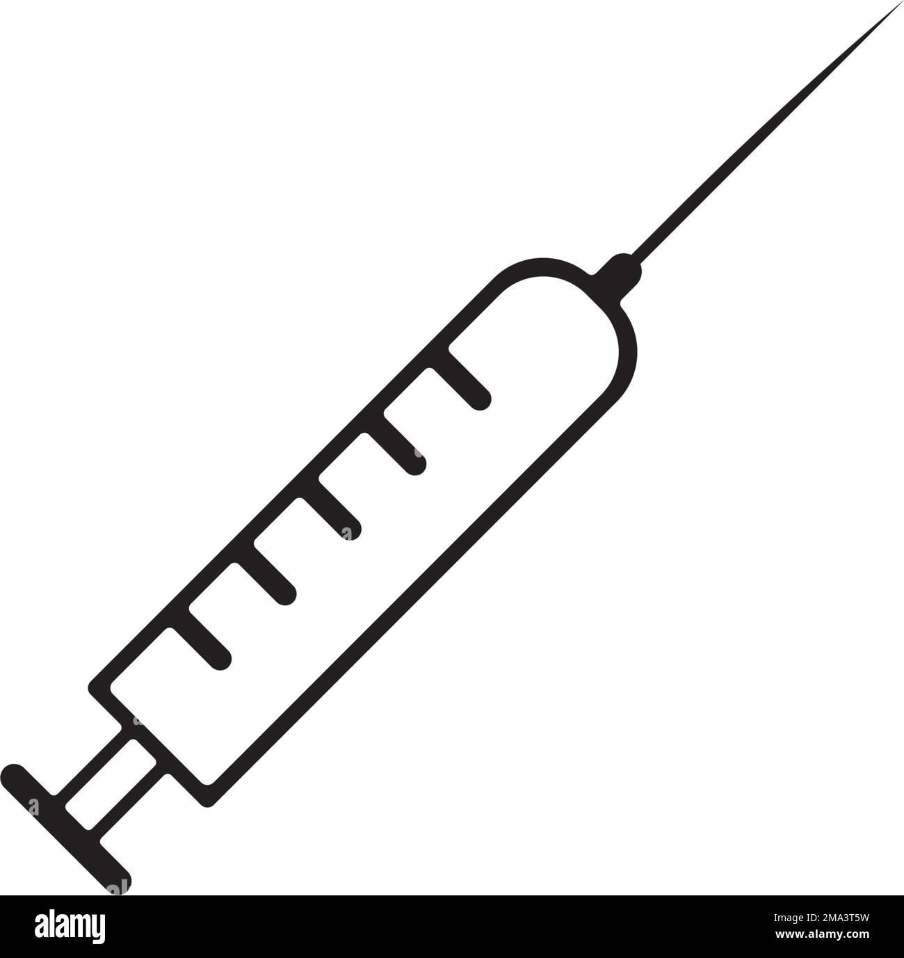 illustration vectorielle icône de seringue conception simple Illustration de Vecteur