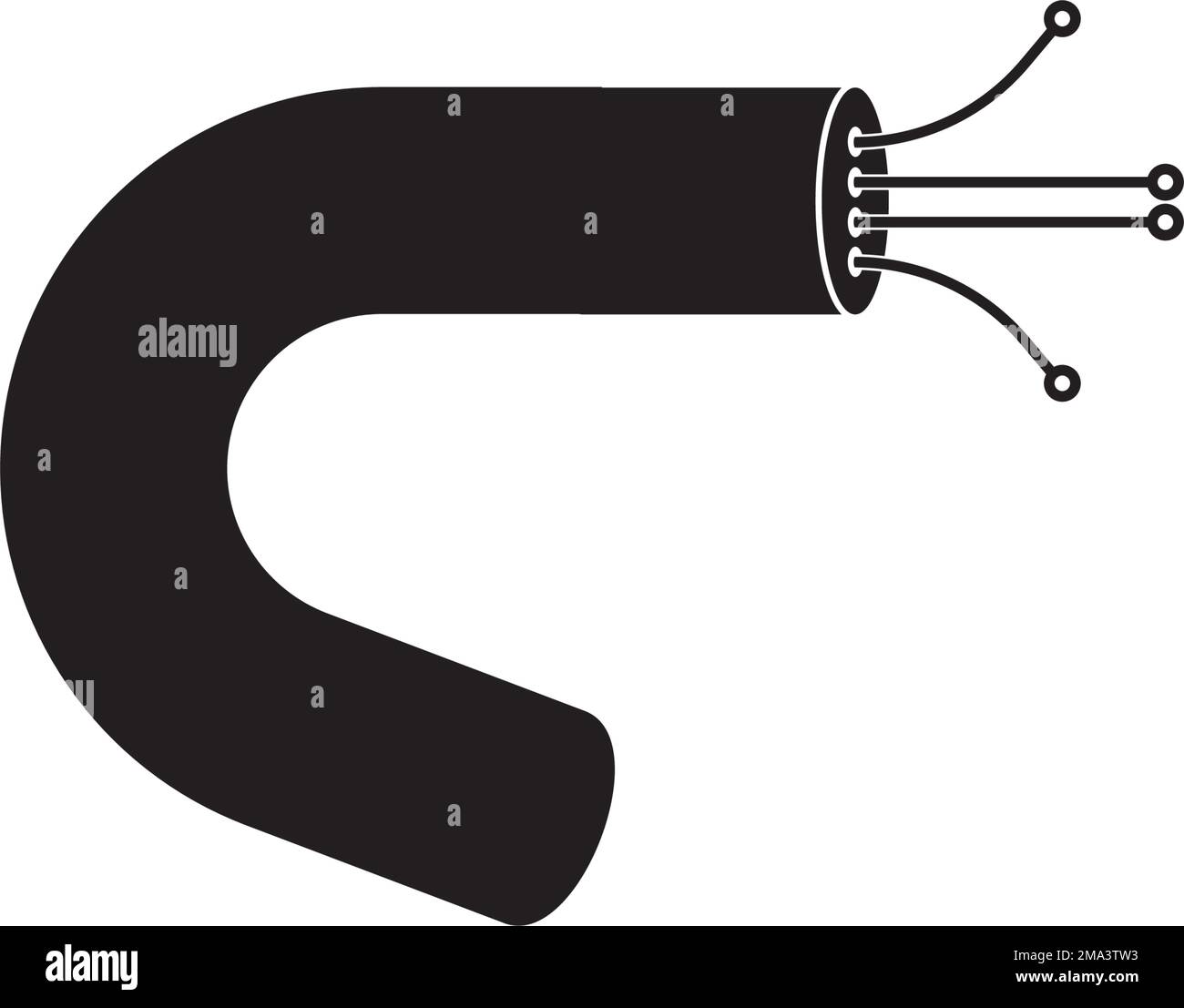 icône de câble à fibre optique. motif de symbole d'illustration vectorielle Illustration de Vecteur