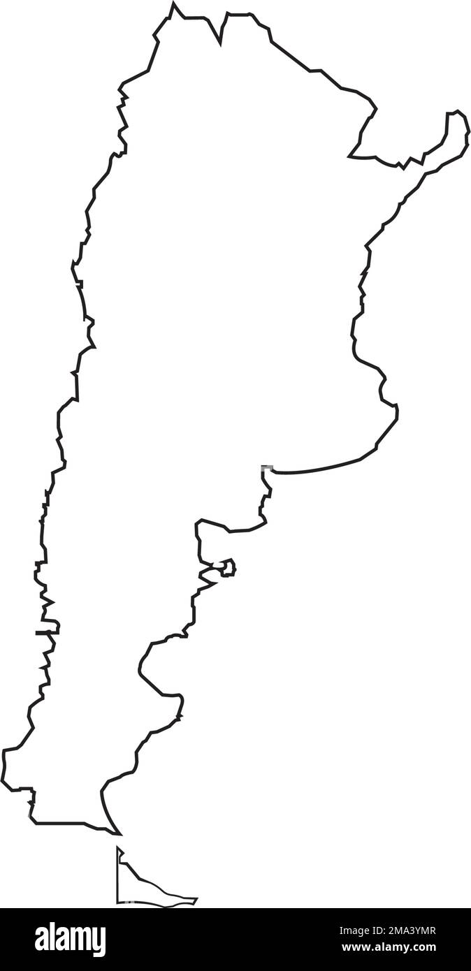 Logo carte Argentine. modèle de symbole d'illustration vectorielle. Illustration de Vecteur