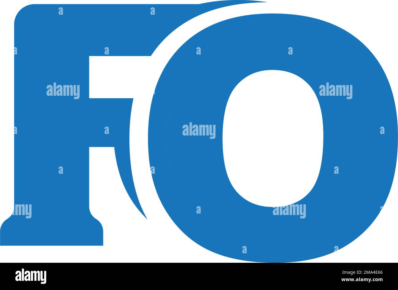 FO lettres logo. motif de symbole d'illustration vectorielle. Illustration de Vecteur