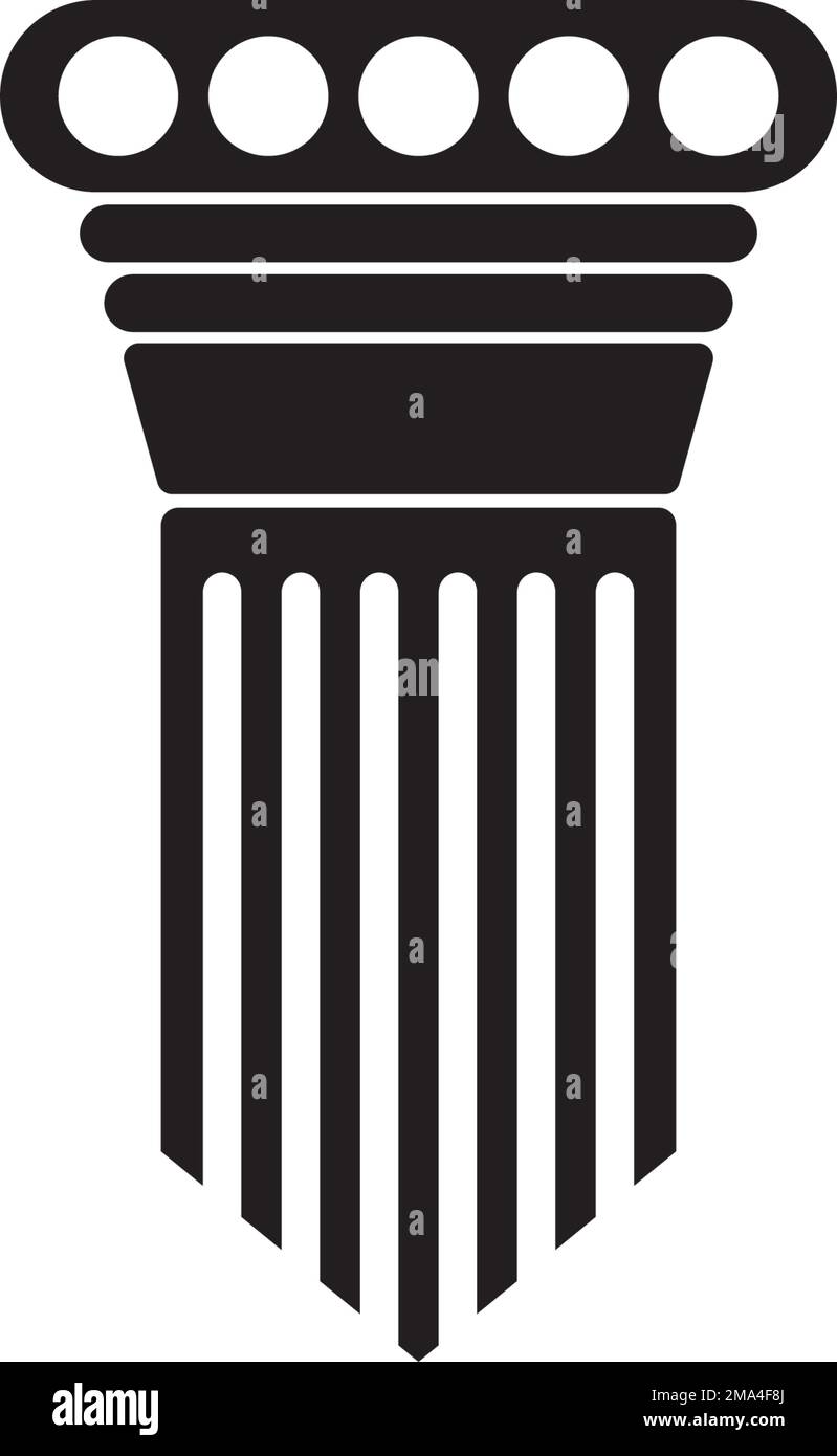 Logo de colonne. modèle de conception d'illustration vectorielle Illustration de Vecteur