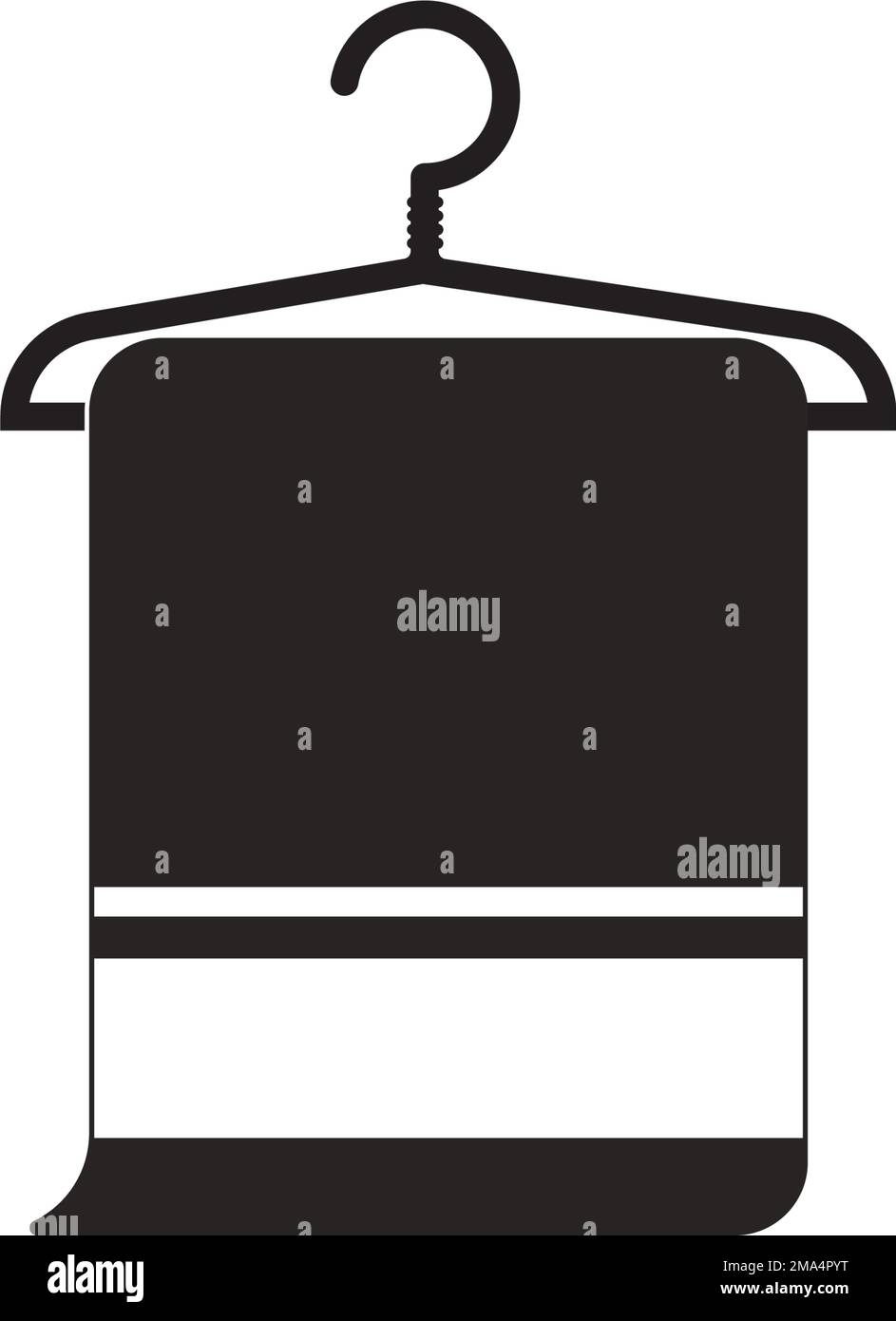 Icône serviette, illustration vectorielle conception simple Illustration de Vecteur