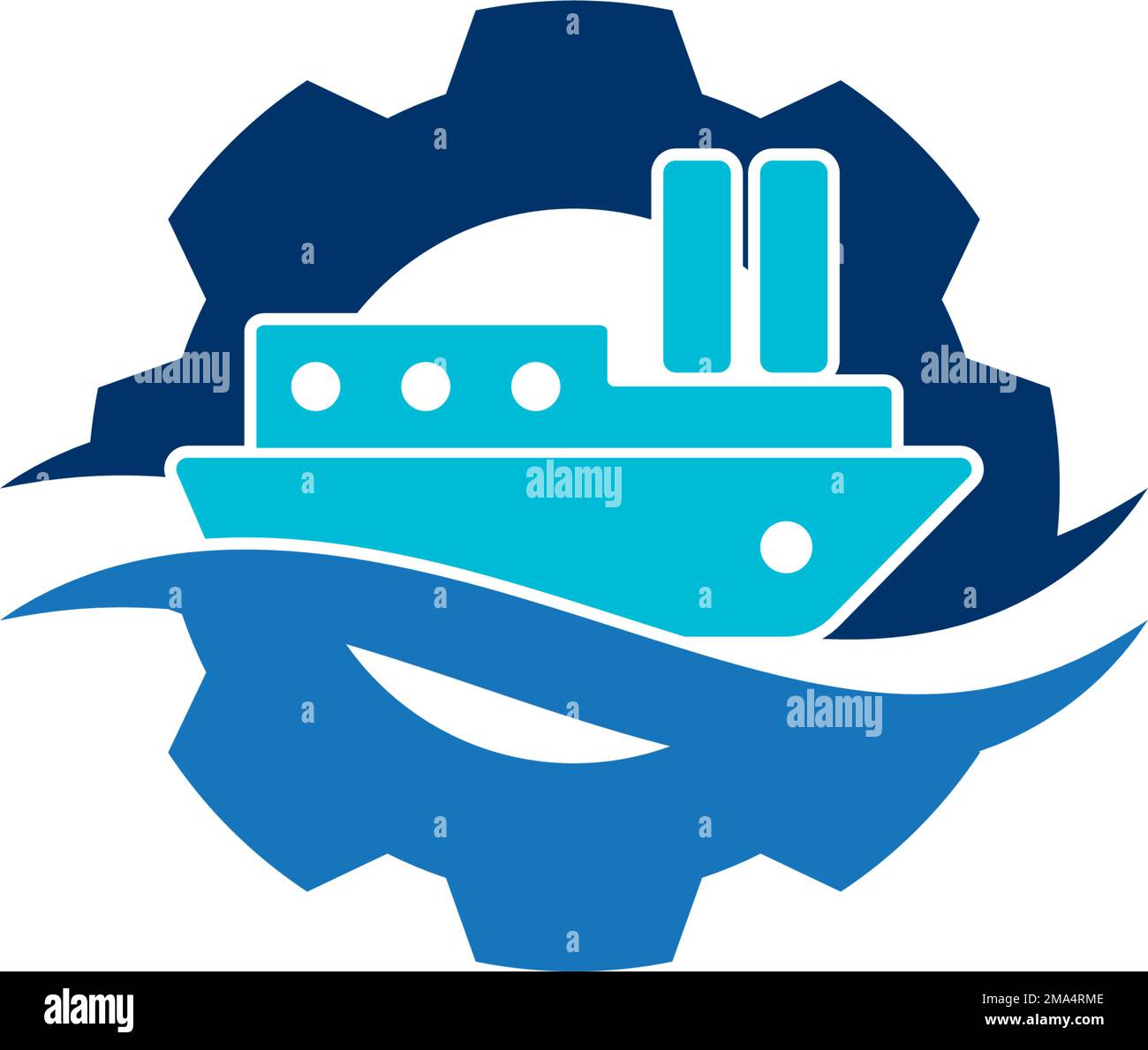 modèle de logo d'illustration vectorielle d'icône de navire. Illustration de Vecteur