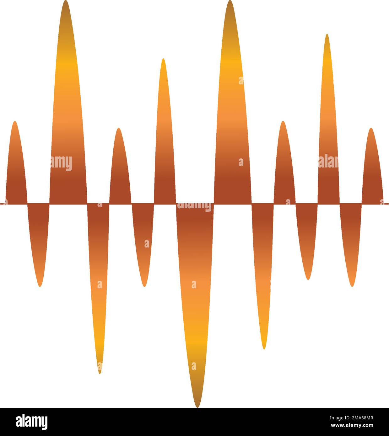 symbole d'illustration vectorielle d'icône d'onde sonore Illustration de Vecteur