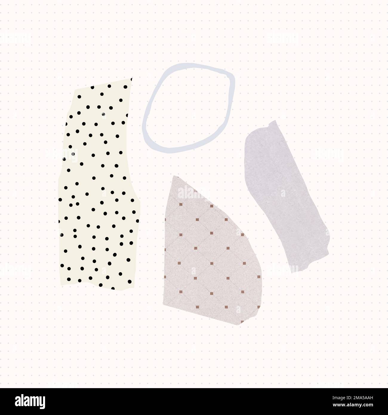 Jeu de vecteurs de note papier déchiré Illustration de Vecteur