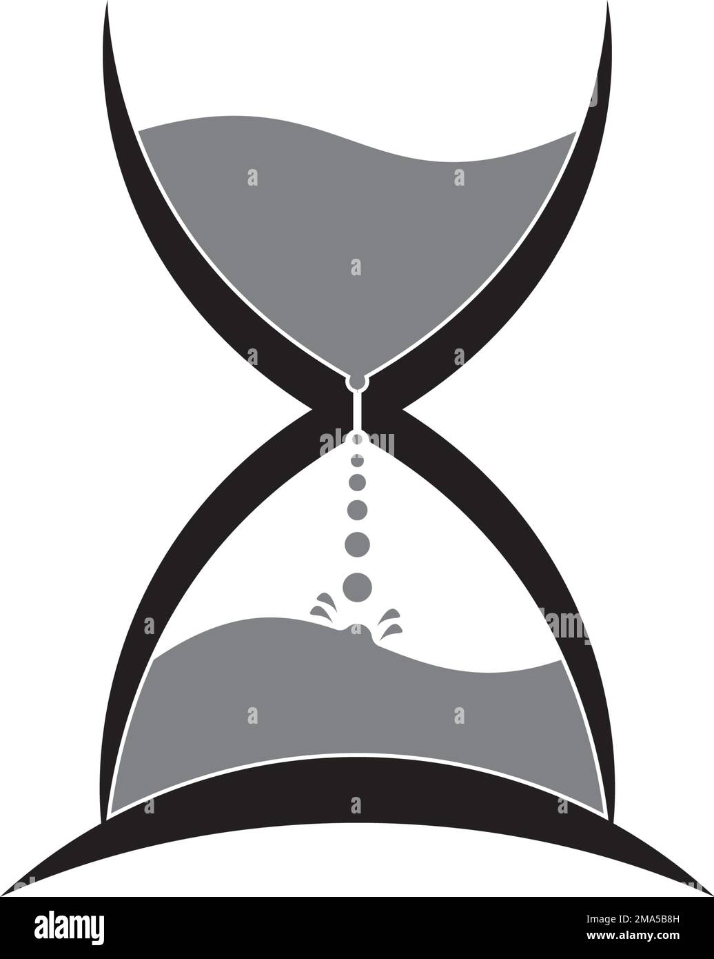 Modèle d'illustration vectoriel du logo HourGlass Illustration de Vecteur