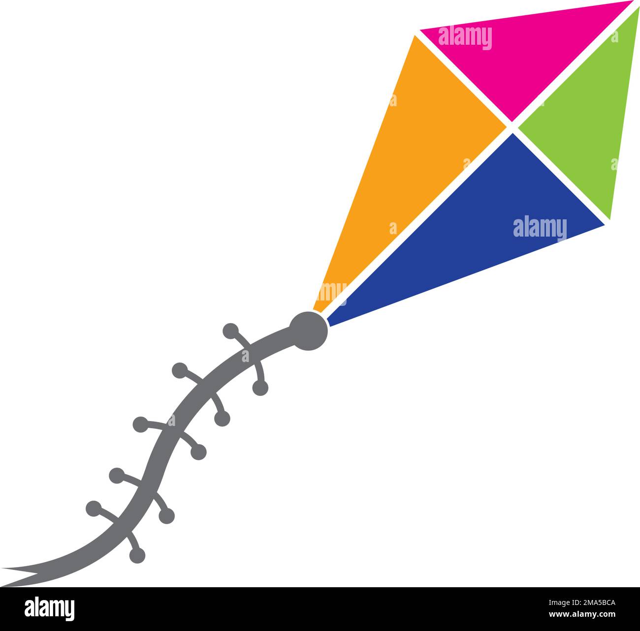 modèle d'illustration du logo vectoriel kite. Illustration de Vecteur