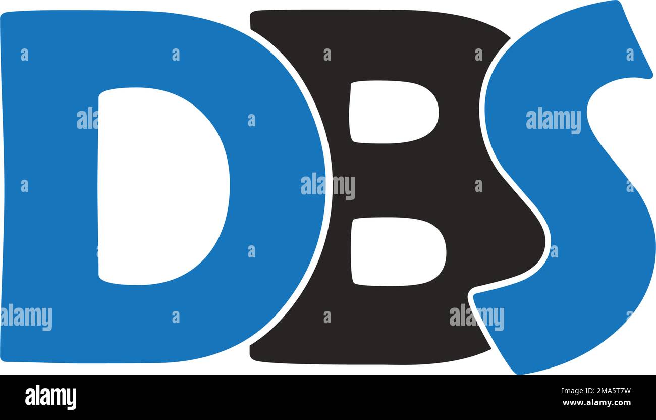 Logo de lettre DBS, modèle de conception de symbole vectoriel Illustration de Vecteur