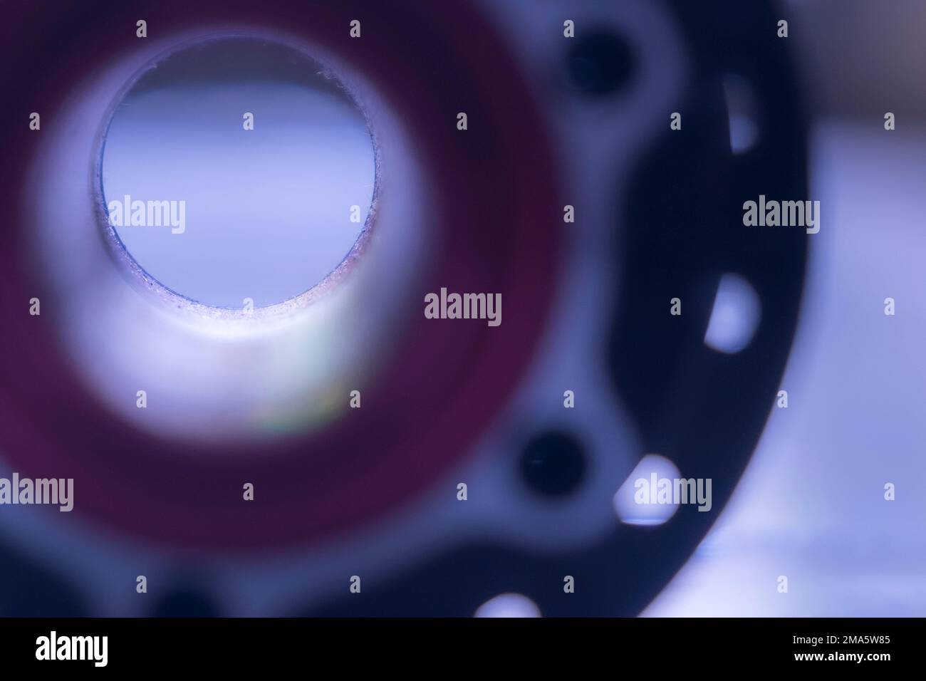 Arrière-plan flou du moyeu arrière du vélo Banque D'Images