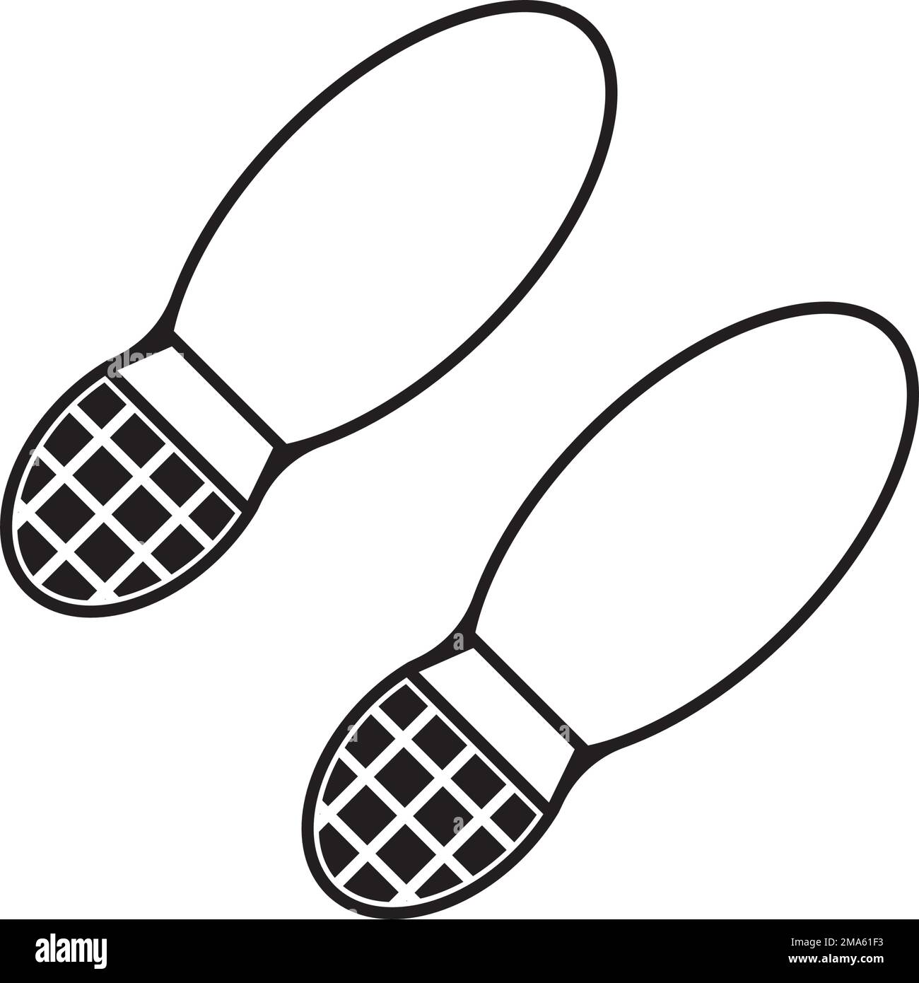 logo de l'illustration vectorielle de l'icône de la chaussure Illustration de Vecteur