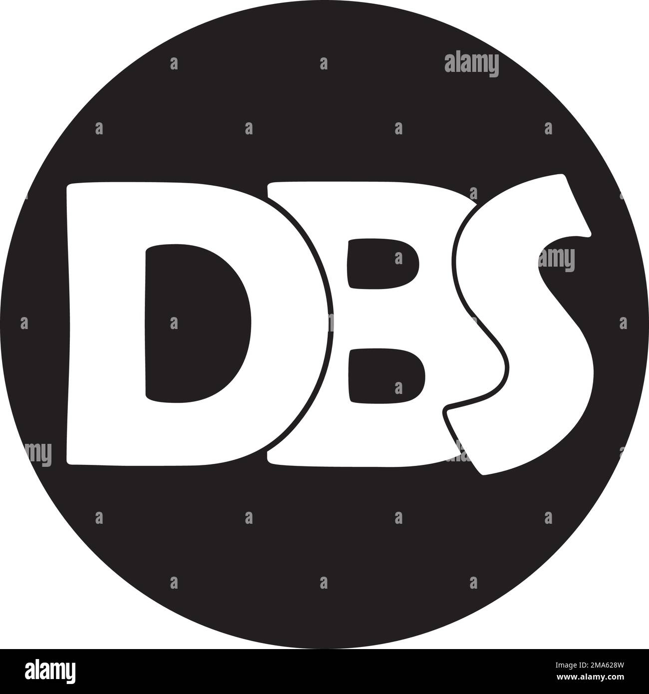 Logo de lettre DBS, modèle de conception de symbole vectoriel Illustration de Vecteur