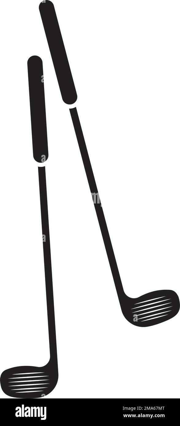 Modèle de logo d'illustration vectorielle d'icône de golf Illustration de Vecteur