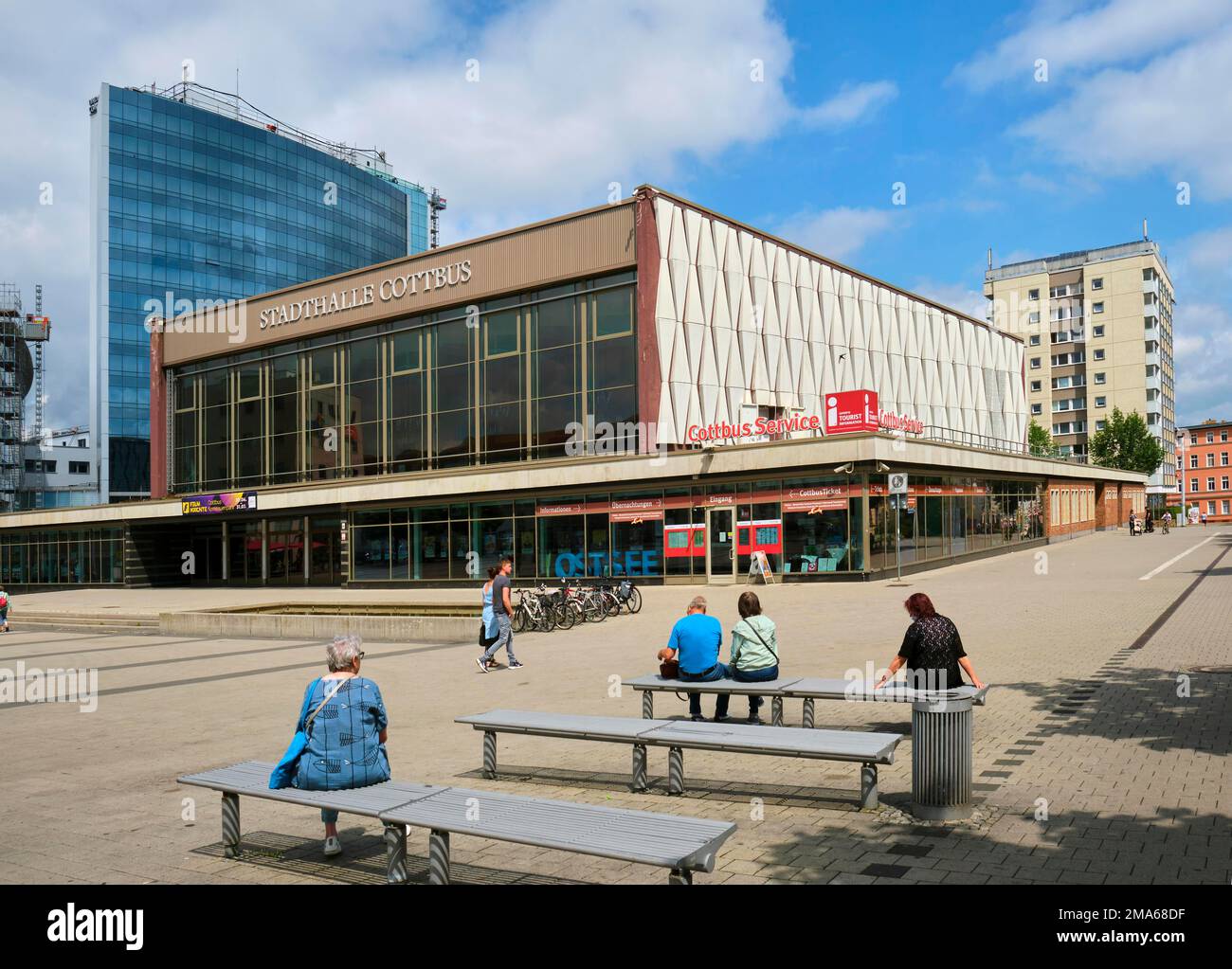 Civic Hall Cottbus, Cottbus, Brandebourg, Allemagne Banque D'Images