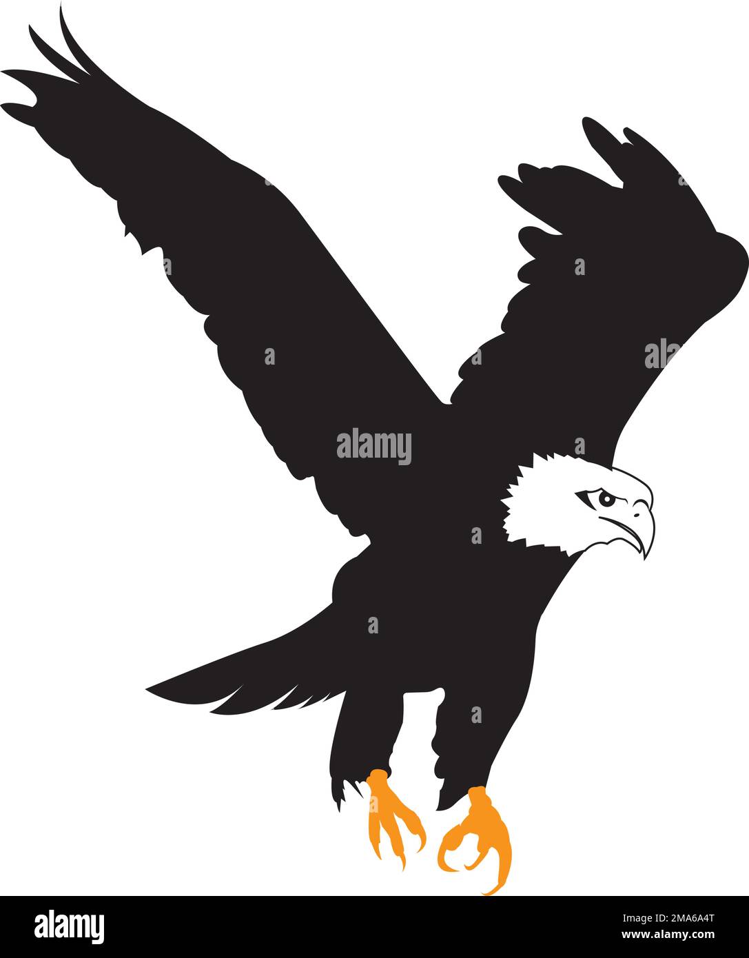 Motif logo de modèle d'illustration vectorielle d'icône Eagle Illustration de Vecteur