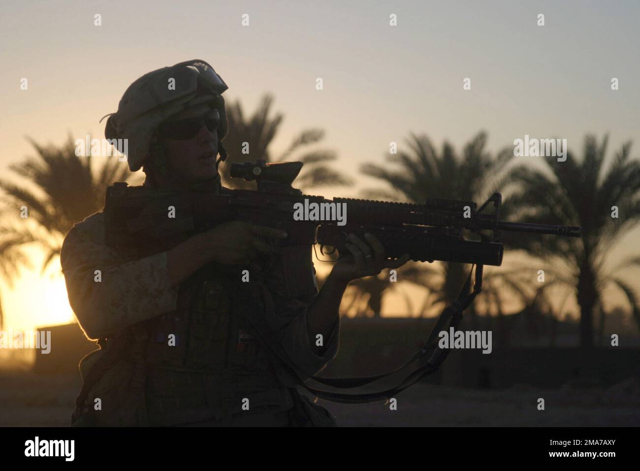 US Marine corps (USMC) le caporal lance (LCPL) Christopher Ahrens, 1st ...