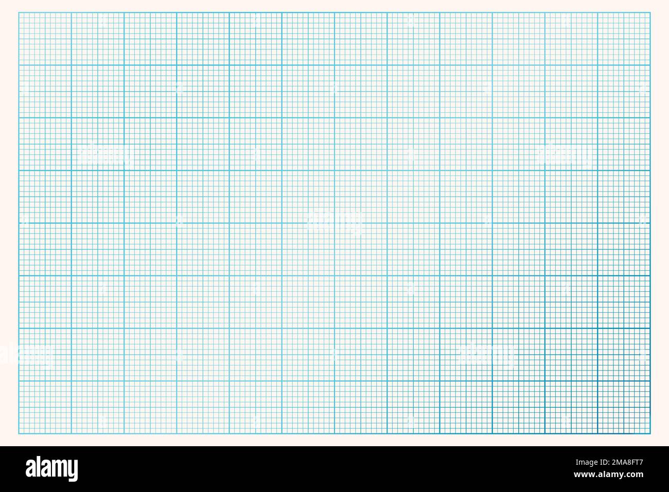 Grille papier millimétrique. Arrière-plan abstrait au carré. Modèle géométrique pour l'école, mesure de l'échelle de ligne technique. Doublure vierge pour Illustration de Vecteur