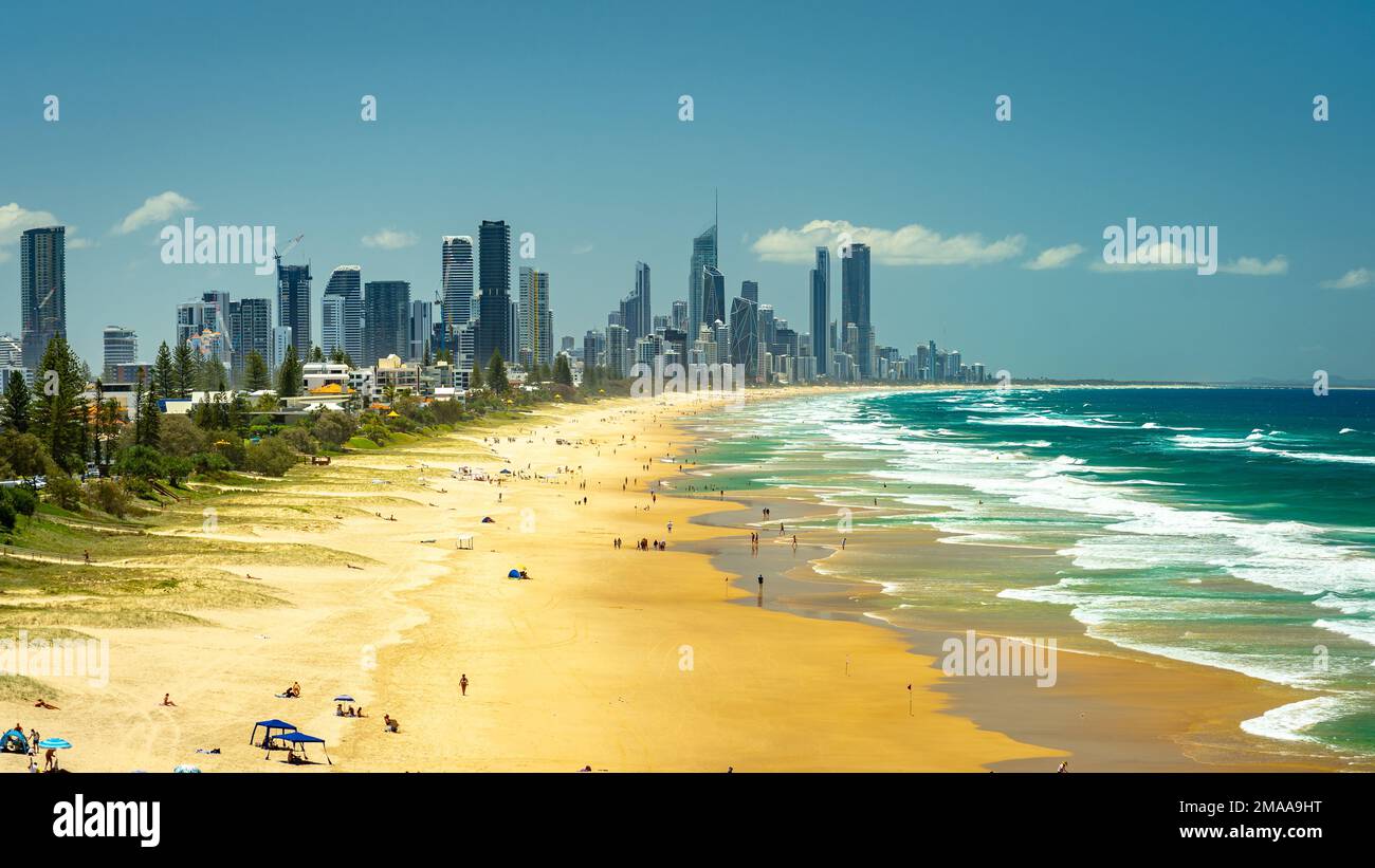 Vue panoramique sur la Gold Coast, Australie Banque D'Images