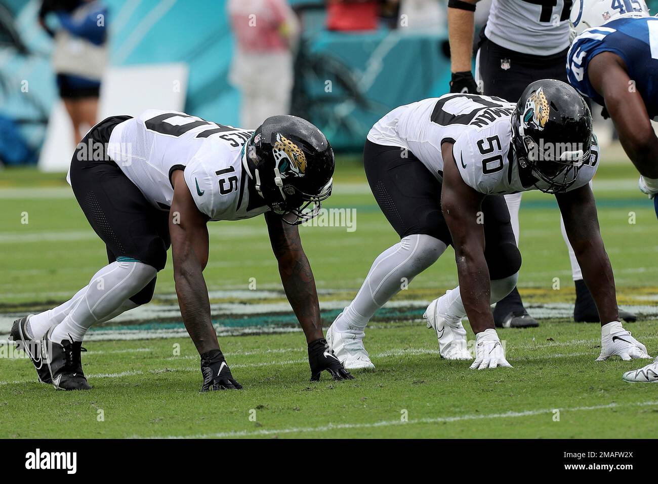 December 18, 2022: Jacksonville Jaguars cornerback CHRIS CLAYBROOKS (6)  makes a catch at warm ups during the Jacksonville Jaguars vs Dallas Cowboys  NFL game at TIAA Bank Field Stadium in Jacksonville, Fl