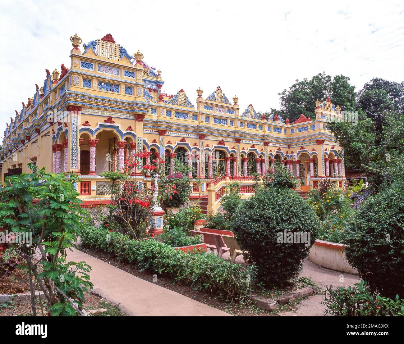 Thanh That Pagoda Courtyard, Tan an, province de long an, République socialiste du Vietnam Banque D'Images
