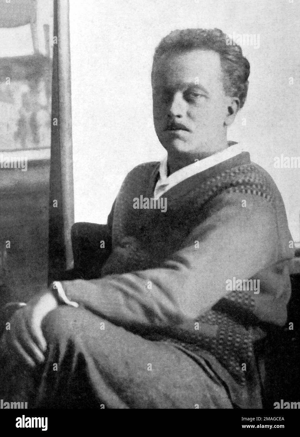Raoul Dufy. Portrait du peintre fauciste français Raoul Dufy (1877-1953), 1926 Banque D'Images