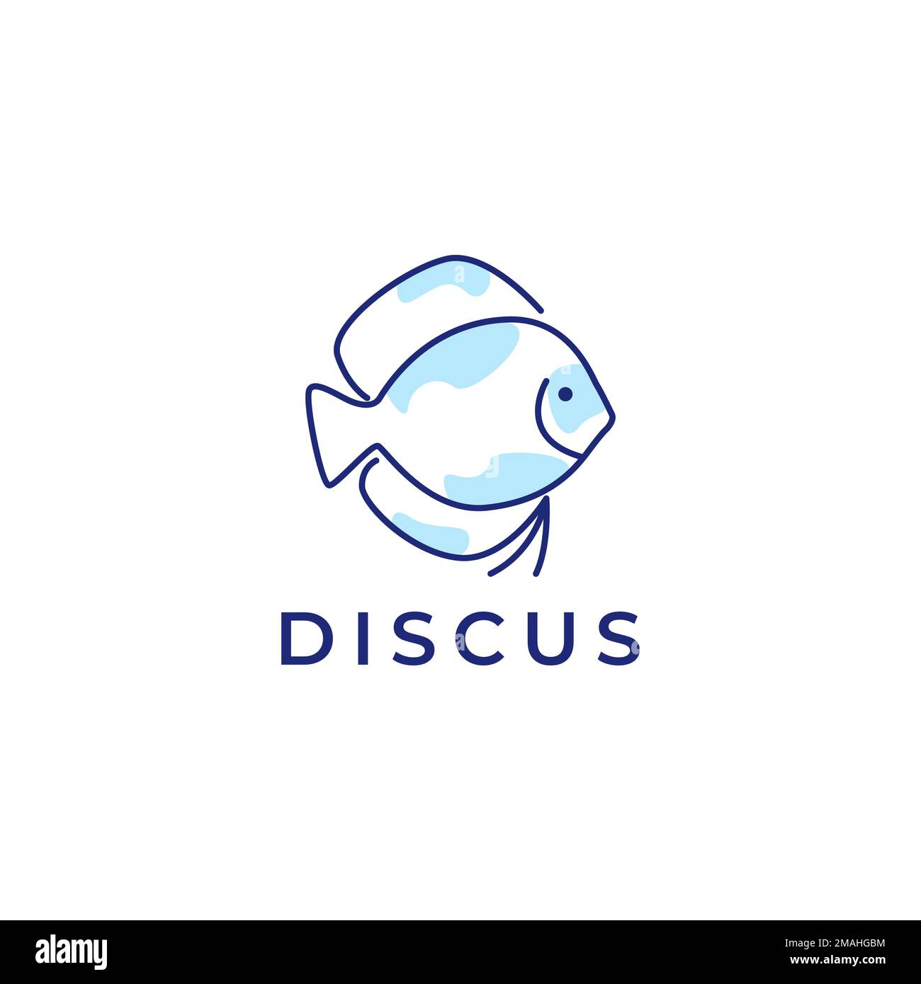 Discus symphysodon discus discus Banque d'images vectorielles - Alamy