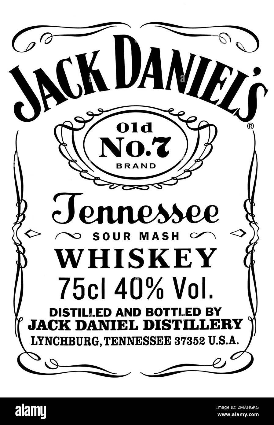 CHISINAU,MOLDOVA- NOEMBRIE 2015 : le logo de la marque Jack Daniels,Chisinau. Banque D'Images