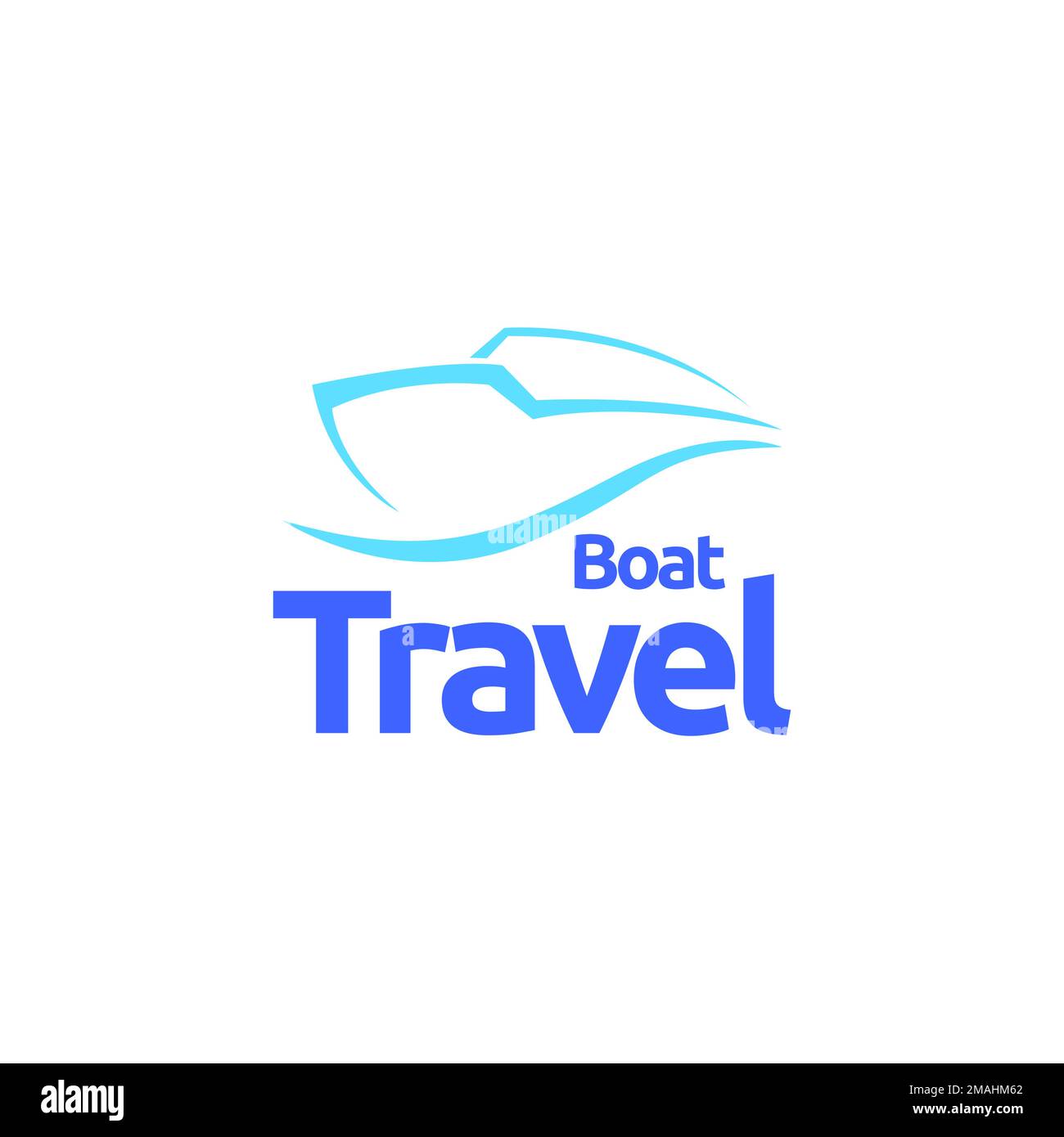 bateau marin pêche de l'océan détente moderne isolé logo design vecteur icône modèle d'illustration Illustration de Vecteur