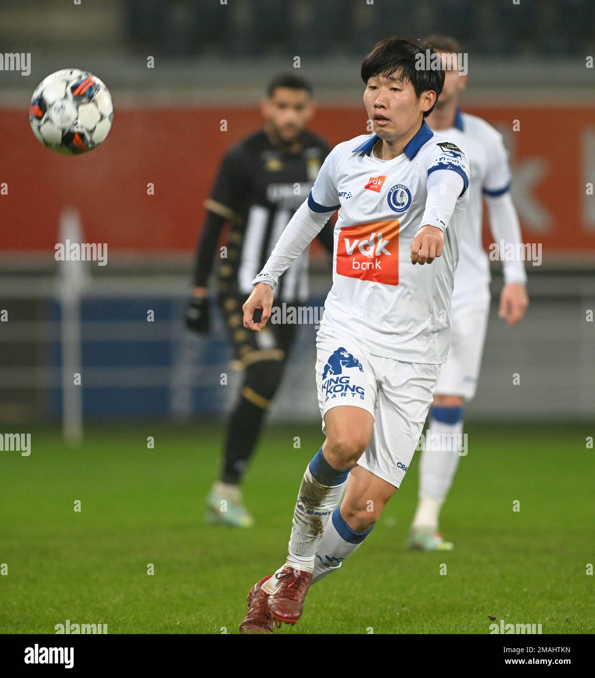 Marcinelle, Belgique. 19th janvier 2023. Hyunseok Hong (7) de Gand photographié lors d'un match de football féminin entre Sporting Charleroi et Oud Heverlee Leuven le 17 ème jour de match de la saison 2022 - 2023 de la Super League belge Lotto Womens , jeudi 19 janvier 2023 à Marcinelle , BELGIQUE . PHOTO SPORTPIX | Dirk Vuylsteke Credit: David Catry/Alay Live News Banque D'Images