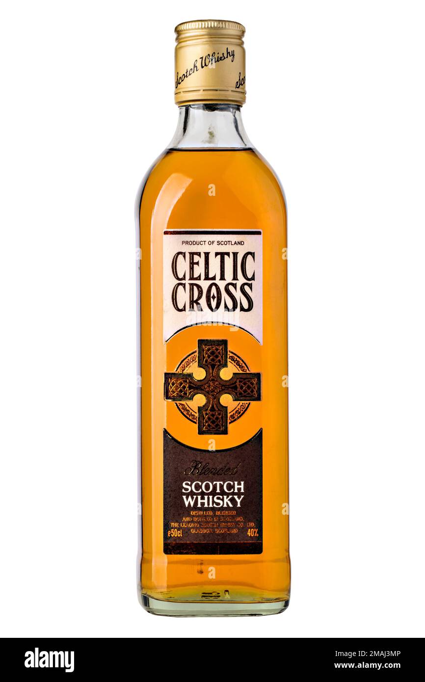 CHISINAU, MOLDOVA - 25 décembre 2015, Scotch Whisky croisé celtique, Écosse. Produit dans la région la plus célèbre - Highland. Banque D'Images