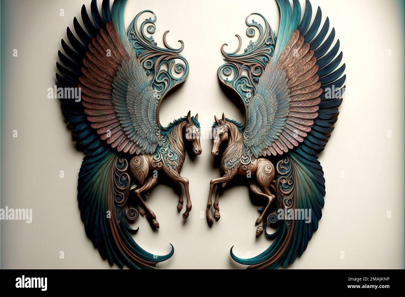 Décoration Murale Métal Cheval Et Fleur - 28,5x30 Cm, Fer Forgé, Motif Nature Pour Maison, Jardin