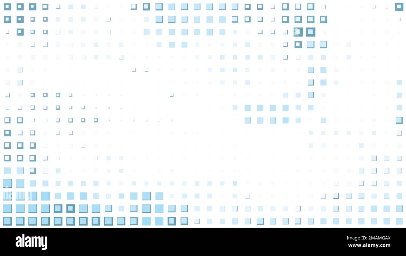 Arrière-plan abstrait en pointillés avec petits carrés bleu pâle. Motif de mosaïque graphique vectoriel décoratif Illustration de Vecteur