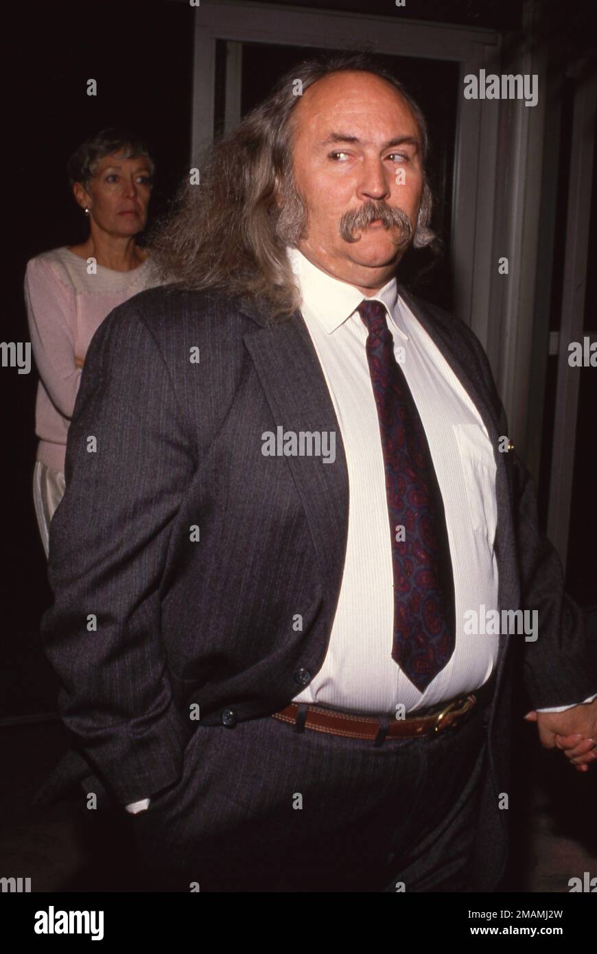 **PHOTO DE FICHIER** David Crosby est décédé. David Crosby décembre 1988 crédit: Ralph Dominguez/MediaPunch Banque D'Images