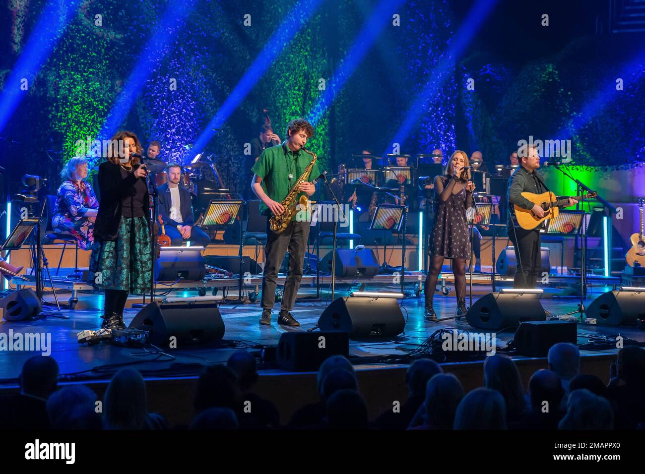 Glasgow, Écosse, le 19th janvier 2023. Concert anniversaire 30th Celtic Connections. L’ouverture du Celtic Connections Festival de cette année. Banque D'Images