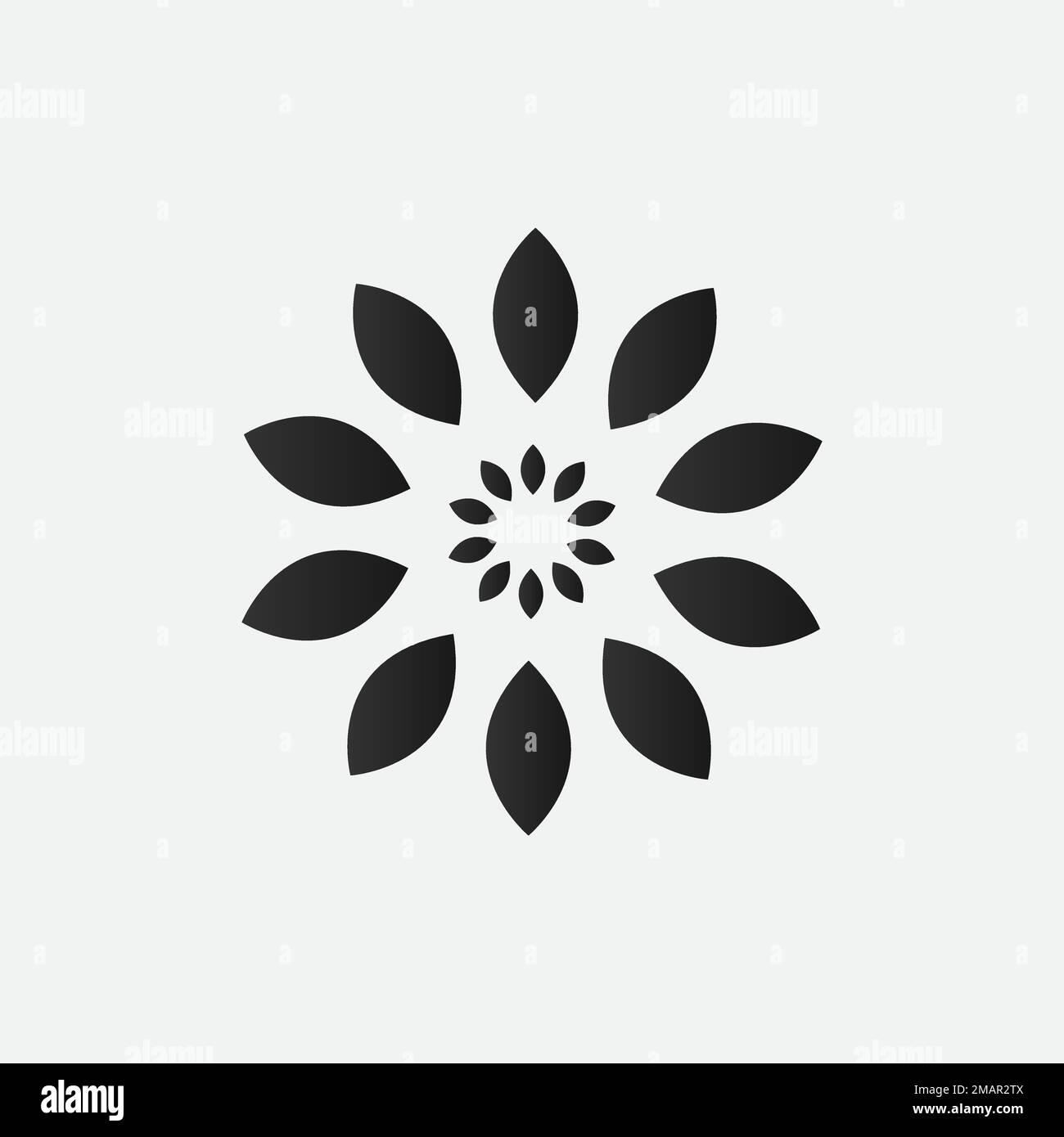 modèle d'élément de logo mandala, adapté aux logos spa, yoga, méditation et spiritualité avec le format eps vectoriel. Illustration de Vecteur