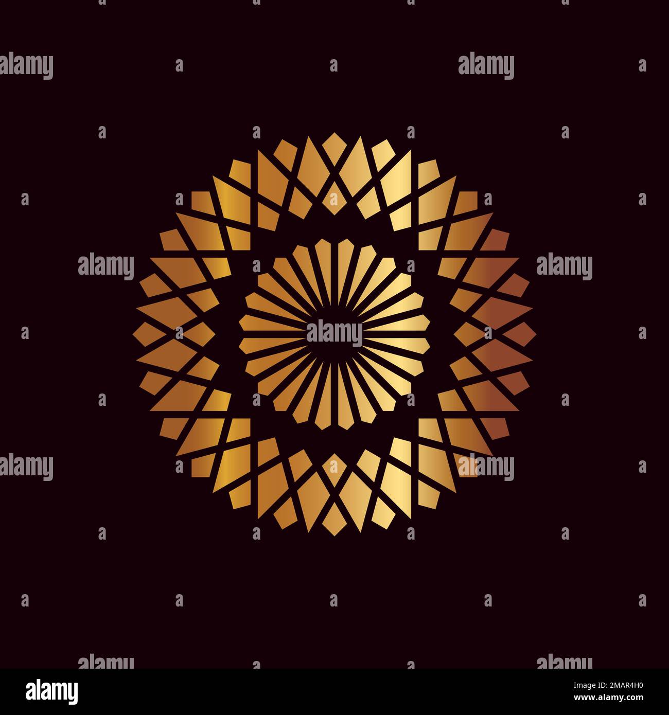 modèle d'élément de logo mandala, adapté aux logos spa, yoga, méditation et spiritualité avec le format eps vectoriel. Illustration de Vecteur