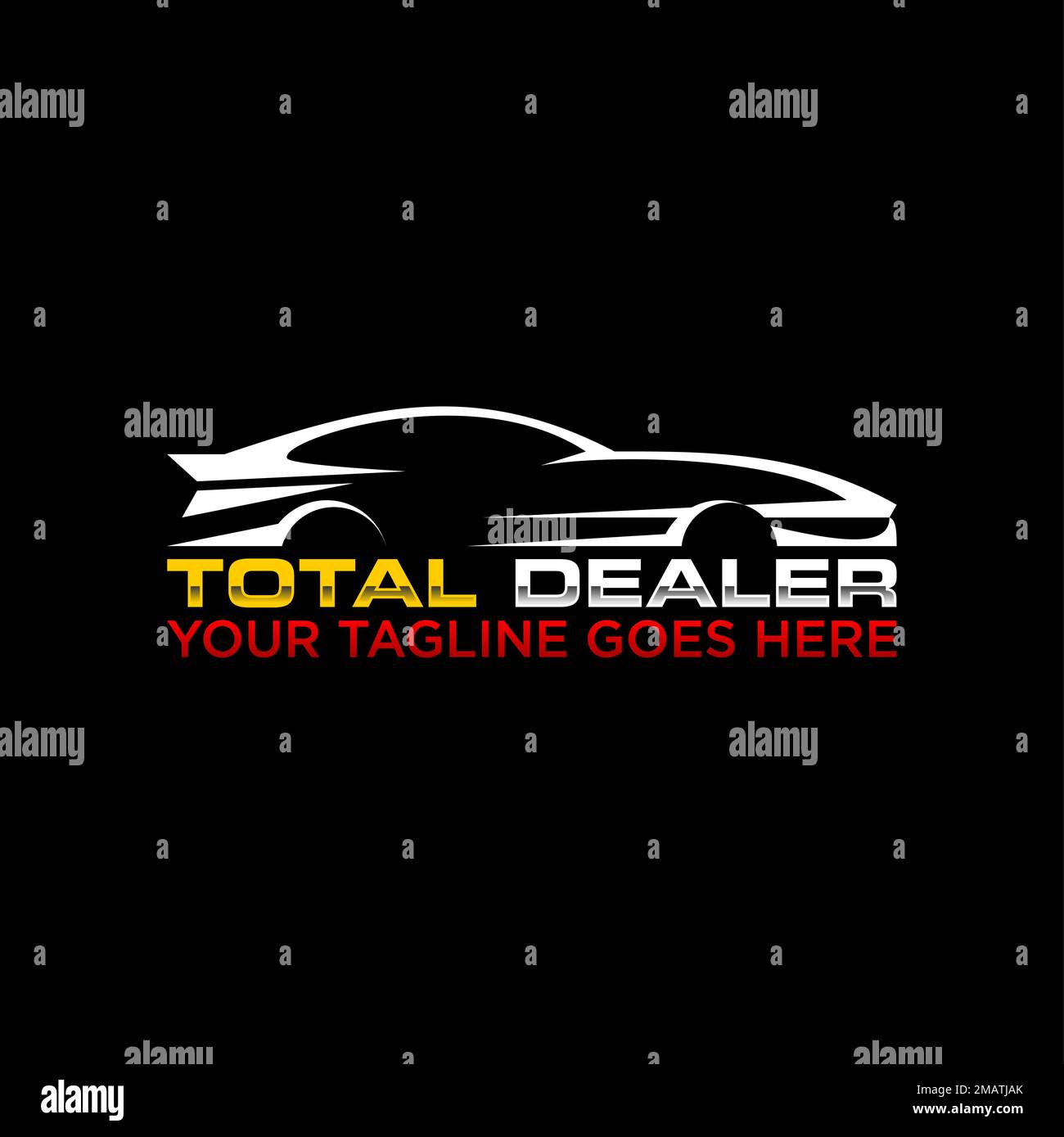 Voiture de sport unique en ligne art image graphique icône abstrait concept vecteur stock. Peut être utilisé comme symbole lié au transport Illustration de Vecteur