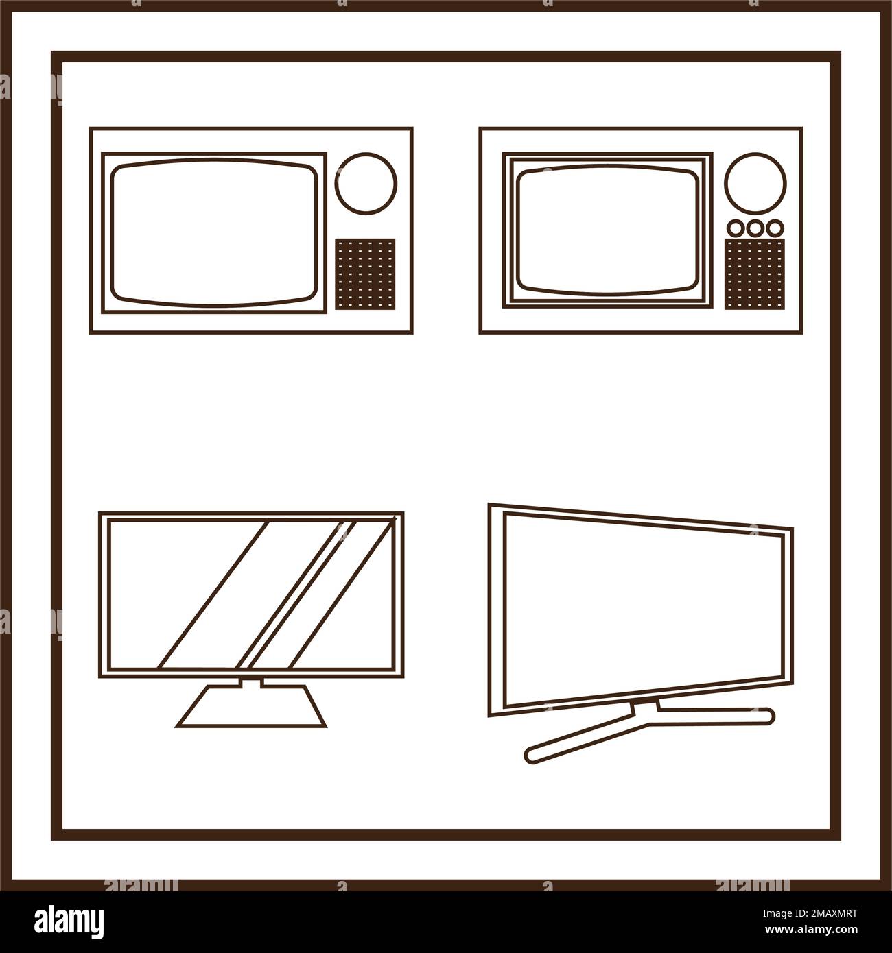 modèle vektor du logo de la télévision Illustration de Vecteur