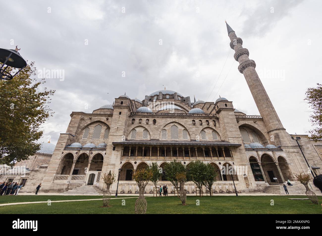 Mosquée Shehzade Camii. Cour avec une fontaine de la mosquée Shehzade Camii. Monuments de Turquie. lieu touristique. Turquie. Istanbul Banque D'Images