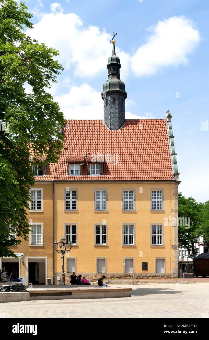 Ancien tribunal de district, aujourd'hui école de musique de district, Guetersloh, Westphalie orientale, Rhénanie-du-Nord-Westphalie, Allemagne Banque D'Images