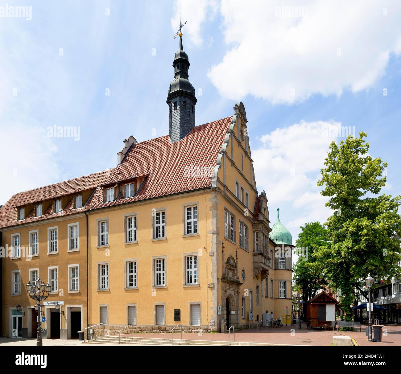 Ancien tribunal de district, aujourd'hui école de musique de district, Guetersloh, Westphalie orientale, Rhénanie-du-Nord-Westphalie, Allemagne Banque D'Images