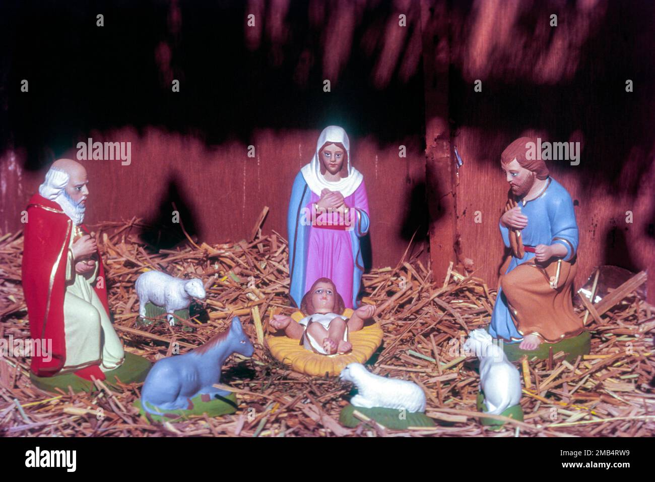 Naissance de Jésus, Kerala, Inde, Asie Banque D'Images