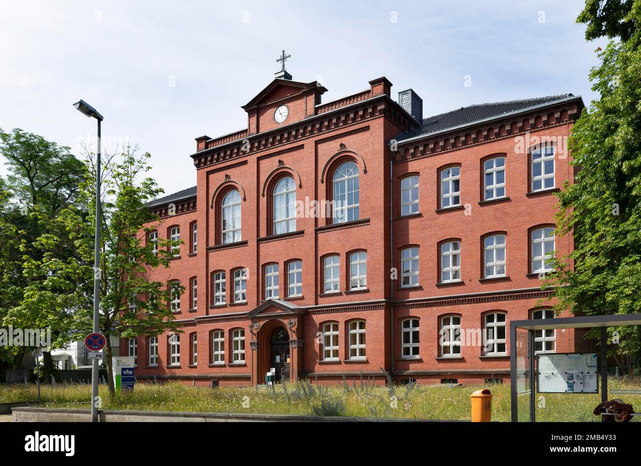 Centre d'éducation des adultes, ancien bâtiment scolaire et séminaire des enseignants, Guetersloh, Westphalie orientale, Rhénanie-du-Nord-Westphalie, Allemagne Banque D'Images