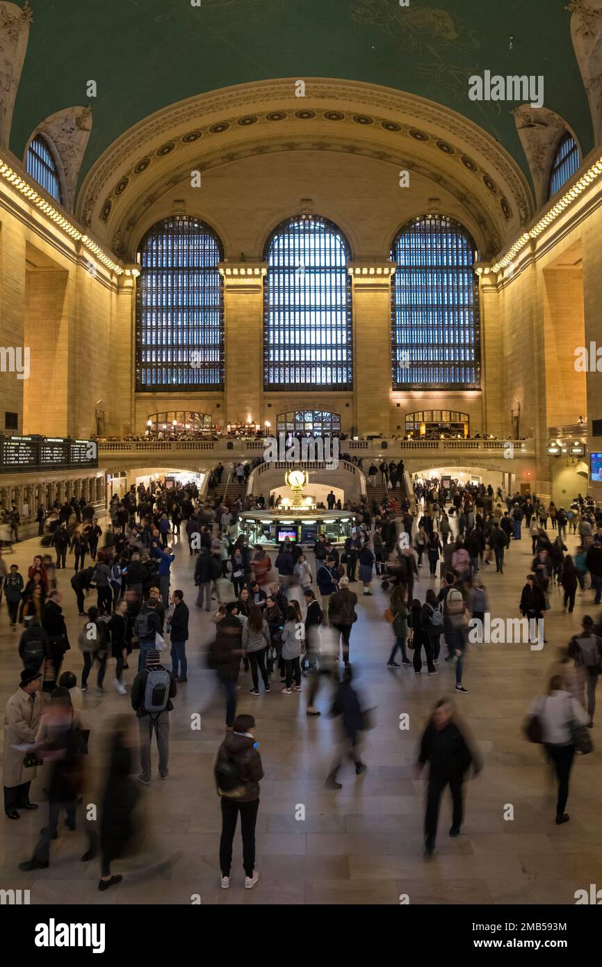 Hall principal du Grand Central terminal, New York Banque D'Images