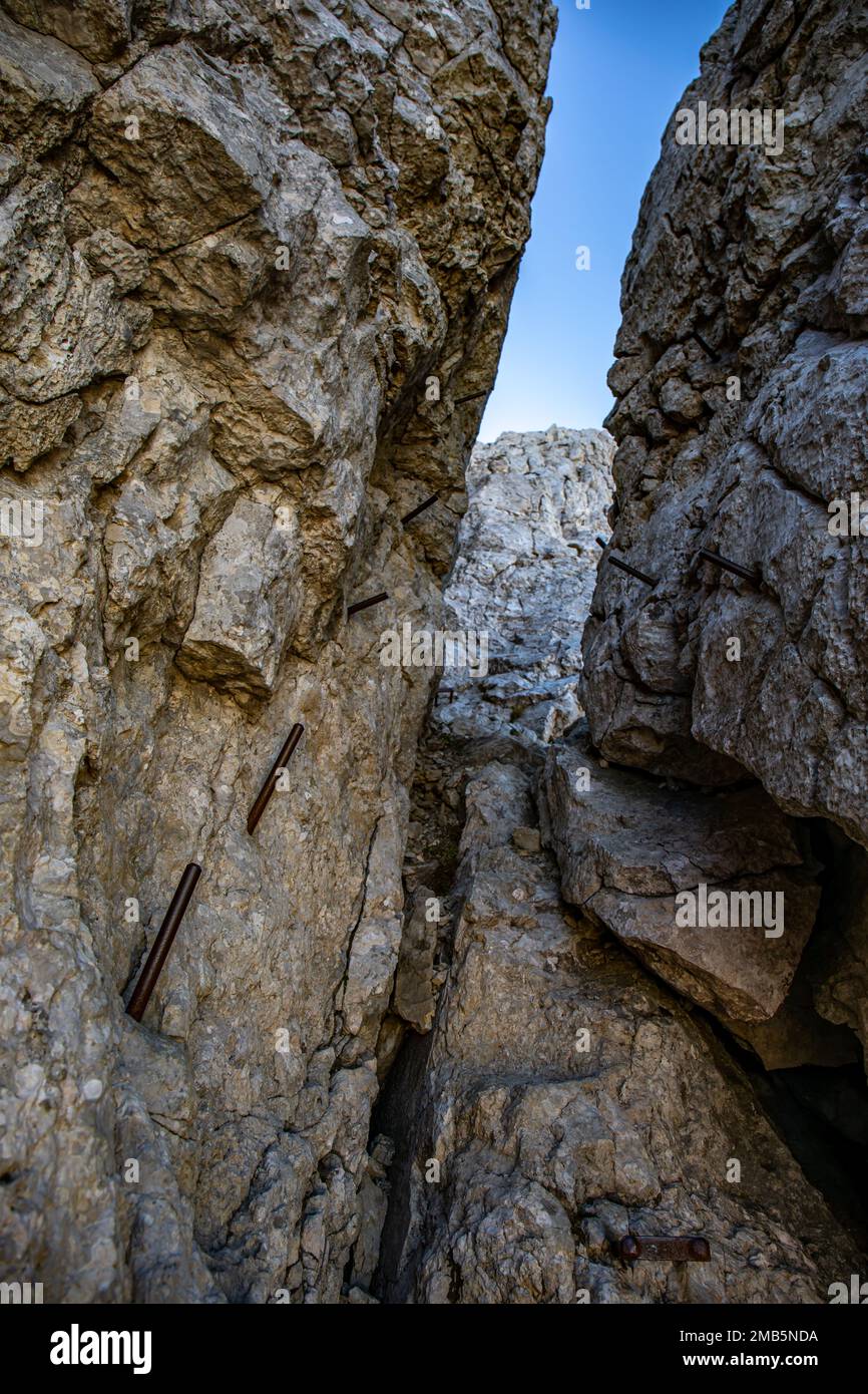 Randonnée Križ - Stenar - Bovški gamsovec, alpes juliennes, Slovénie Banque D'Images