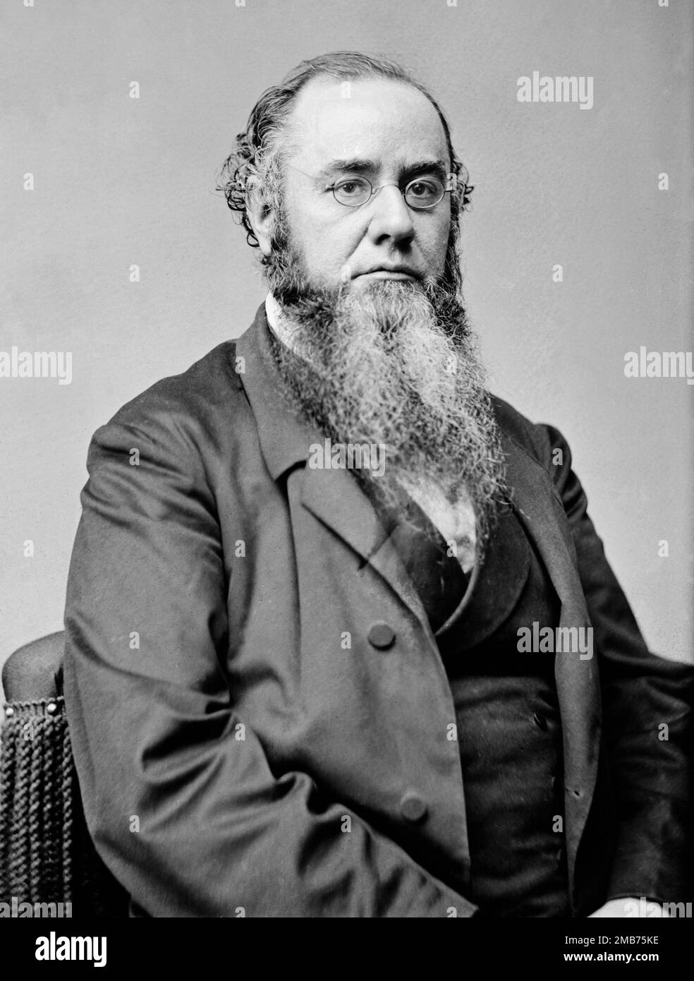 Edwin M. Stanton, qui était le secrétaire de la guerre au gouvernement d'Abraham Lincoln pendant la guerre de Sécession américaine Banque D'Images