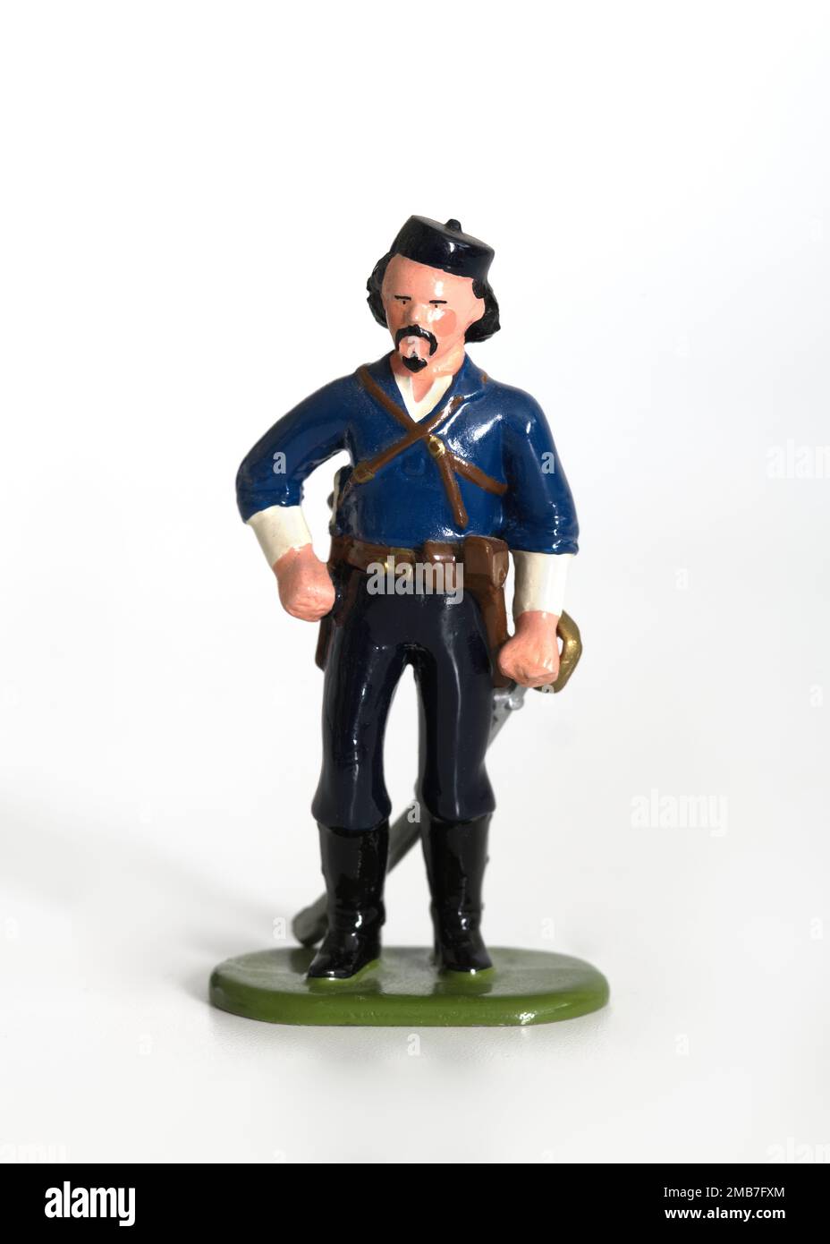 Figurine métallique du major Gustavus Ferdinand Von Tempsky Banque D'Images