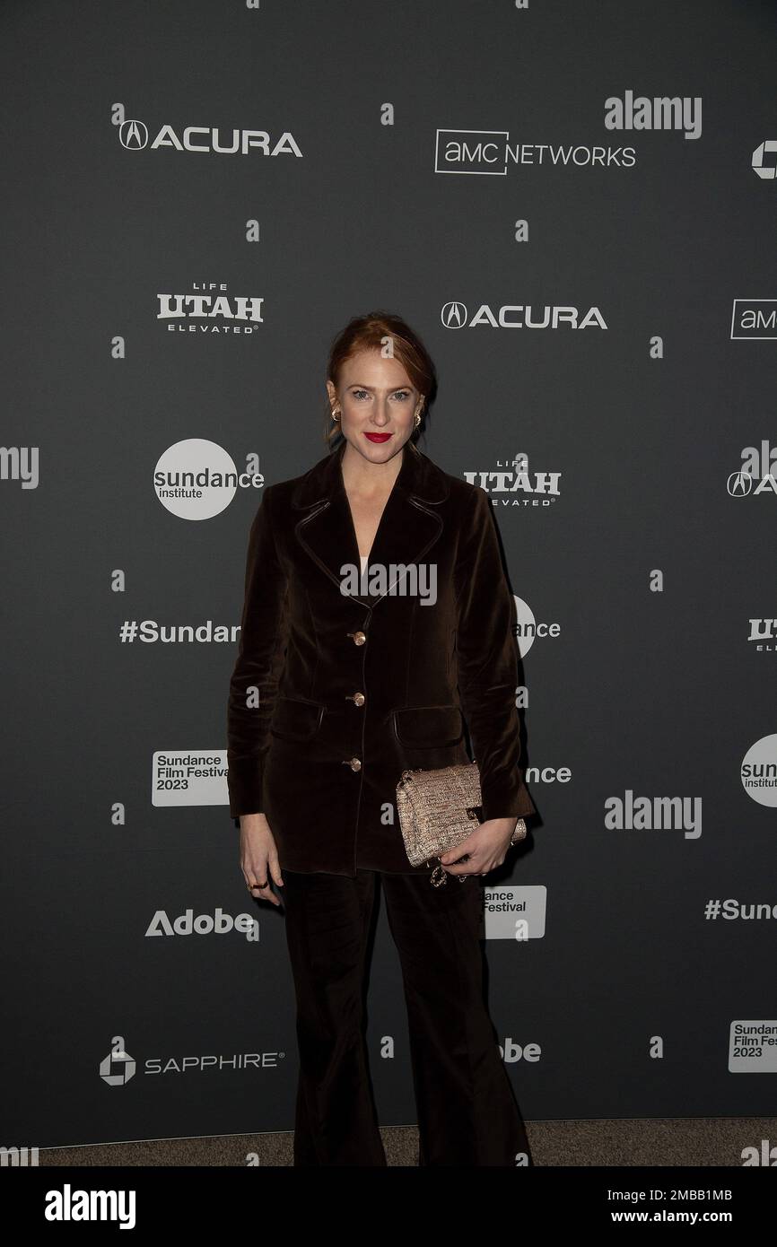 Rosalie Craig participe à la première « Pod Generation » du Sundance film Festival 2023 au théâtre Eccles sur 19 janvier 2023 à Park City, Utah. Photo : Casey Flanigan/imageSPACE/Mediapench Banque D'Images