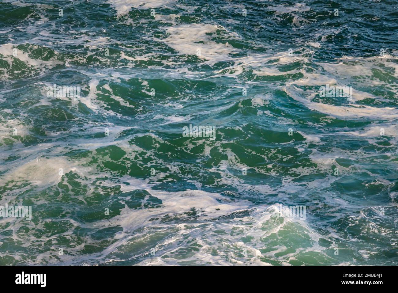 Puissantes vagues juste au large du parc national Shore Acres sur la côte de l'Oregon, États-Unis Banque D'Images