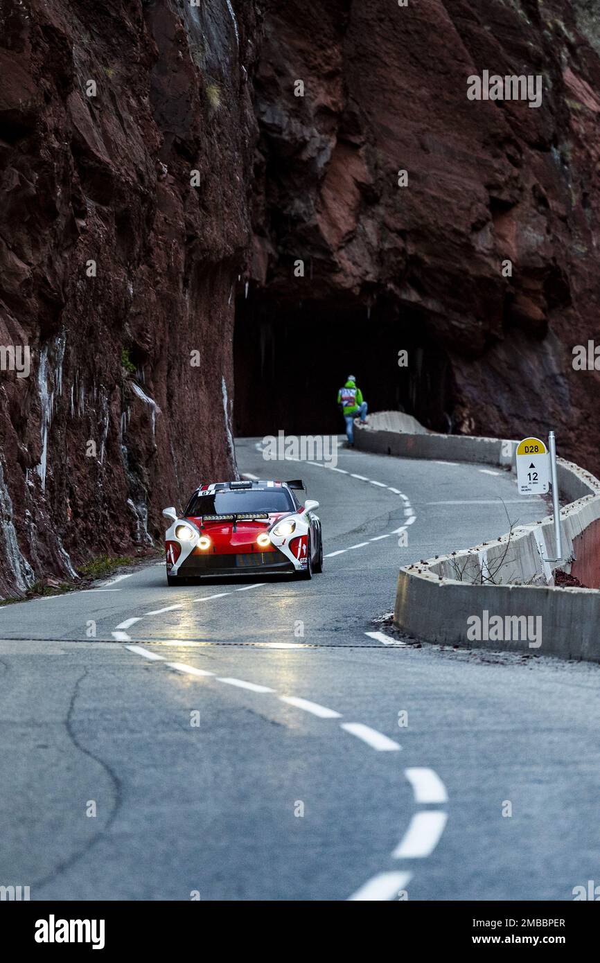 Miniature Spark 1:43 – Alpine A110 RGT – Vainqueur Rallye Monte-Carlo 2023 – Loïc Panagiotis