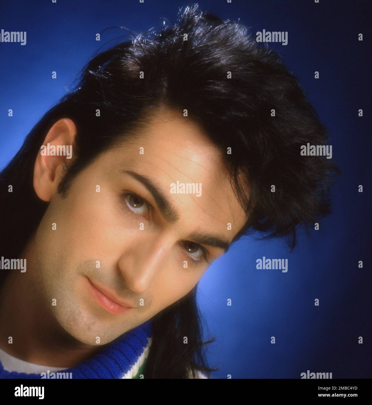 Le chanteur de pop britannique Paul King 1985 Banque D'Images